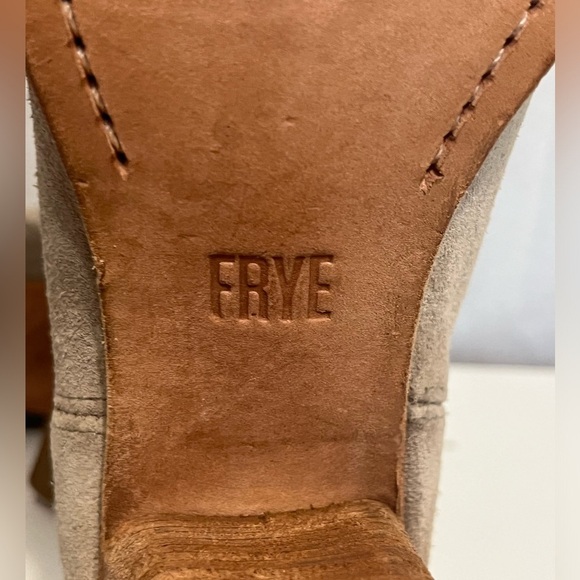 Frye Gray Ankle Boots with Western-Inspired Design - Picture 9 of 14